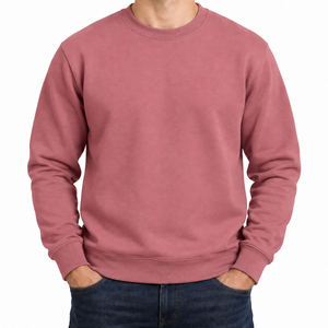 Ensemble de survêtements d'hiver pour hommes en polyester/coton, coupe oversize, écologique, 350g, respirant, couleur unie, avec logo personnalisé 2026 - Product Image 1