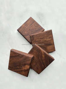 Posavasos de madera clásicos, alfombrillas de madera Natural ecológicas, protectores de mesa de diseño elegante para uso doméstico y de oficina - Product Image 2