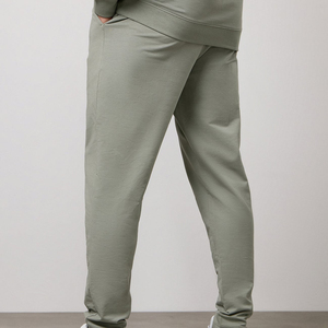 <b>Men's</b> Light Green Sweatpants Elastic Waist Side Pockets Casual Autumn Wear - Product Image 5