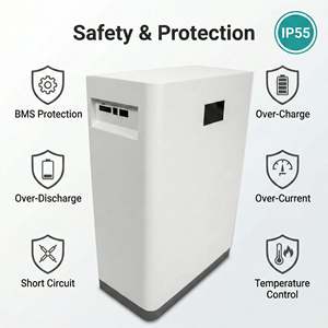 OEM Wholesale 51.2V LiFePO4 Home ESS <b>Wall</b> Mounted Battery 5kWh 10kWh 15kWh LCD Touchscreen CAN RS485 BESS - Product Image 6