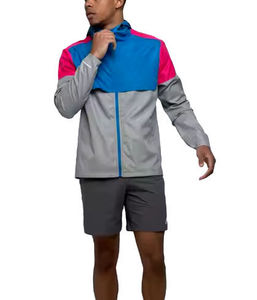 Veste de pluie en polyester doux pour homme, grande taille, coupe-vent respirant et tendance pour la course en extérieur, imperméable et style décontracté - Product Image 3