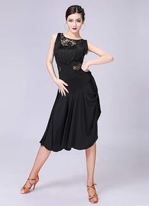 Vestidos de cóctel para mujer, vestido midi ajustado sin mangas, diseño acampanado, vestido para bailar, vestidos de salsa hechos a medida - Product Image 4