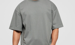 T-shirt oversize tendance pour homme, coupe ample, style streetwear décontracté, coton doux et respirant, idéal pour le quotidien, épaules tombantes, tenue tendance. - Product Image 3