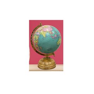 Globo Terráqueo Vintage con Base de Madera de Mango y Meridianos de Latón |   Globo Terráqueo Decorativo Antiguo para Decoración del Hogar y la Oficina - Product Image 5