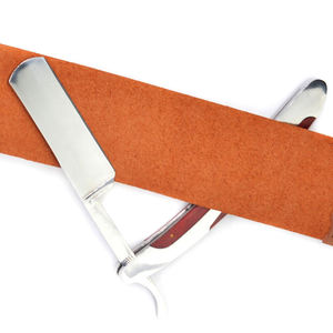 Rasoir de barbier professionnel à marque privée, rasoir droit classique en bois avec lame de sécurité - Product Image 5