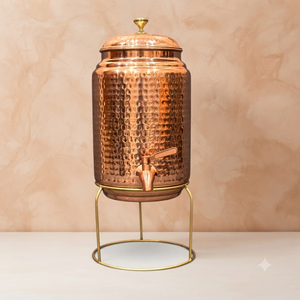 Handcrafted Hammered Copper <b>Water</b> Dispenser – <b>5L</b> 10L 18L from Indian exports international. ( Certified pure copper ) - Product Image 1