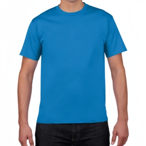 Camiseta Blanca al por Mayor, 100% Algodón, Cuello Redondo, Talla Grande para Hombre - Product Image 1