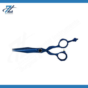 Personal Professional Salon Kit Barber Thinning Scissors & <b>Razor</b> Black Powder Coated Plasma Coated Paper Coated Pakistan - Product Image 2