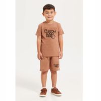 Ensemble 2 pièces en coton pour bébés garçons et filles, haut imprimé et short assorti, vêtements d'été pour enfants