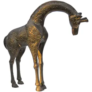 Sculpture d'animal en métal artisanale de luxe, accent moderne pour la maison, statue d'animal en métal haut de gamme, sculpture intérieure moderne polie - Product Image 1