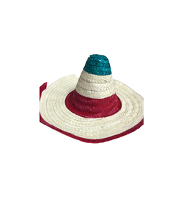 Sombrero de Vaquero Mexicano con Borlas de Moda, Rayas Coloridas, Tejido de Bambú, Bordado a Mano, Unisex, de Pasto Marino, para Adultos, Hermoso Sombrero - Product Image 5