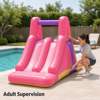 Château gonflable aquatique en PVC transparent pour enfants, idéal pour les fêtes en extérieur et les garderies