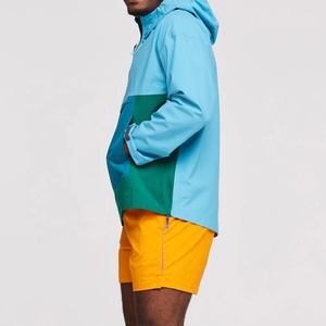 Chaqueta cortavientos unisex de color personalizado repelente al agua y resistente al viento con cierre de cremallera de talla grande para el invierno - Product Image 3