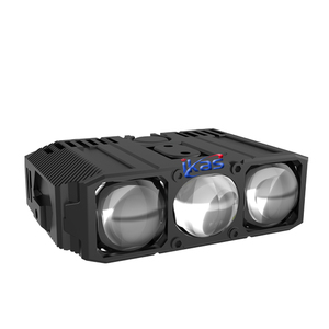 Projecteurs <span class=keywords><strong>de</strong></span> <span class=keywords><strong>calandre</strong></span> à trois yeux avec <span class=keywords><strong>logo</strong></span> laser gratuit, phares 3000K 6500K, faisceau haut et bas, 170W, lentille <span class=keywords><strong>de</strong></span> projecteur bi-LED avant pour voiture - Product Image 5