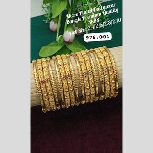 Hermoso conjunto de brazaletes finos de piedra de Pota chapada en oro, joyería étnica para mujer, perfecto para bodas y fiestas, aspecto tradicional - Product Image 1