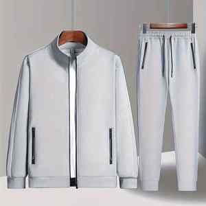 Ensemble coupe-vent personnalisé pour hommes adultes, veste et pantalon légers et imperméables, idéal pour les activités de plein air - Product Image 3