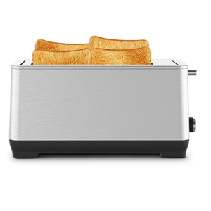 Ultra Wide Long Slot 4-Piece Red Dual Control <b>Toaster</b> 1.5 Inch 6-Level Baking with Anti-Clogging Design - Product Image 6