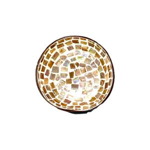 Ensaladera desechable de cáscara de coco con logotipo personalizado, vajilla natural colorida, artesanías ligeras empaquetadas en cartón hechas en Vietnam - Product Image 2