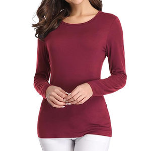 Custom Women Weekend Lounge Shirts Home Wear <b>Tops</b> Soft Stretch Shirts Export Quality Factory Price USA - Product Image 1