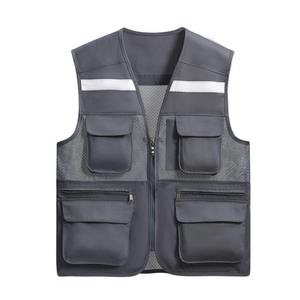 Wholesale Best Quality Hi Vis Work Vest New Design Heavy Duty Breathable Canvas for Winter Customized Logo Reflective Safety - Product Image 3