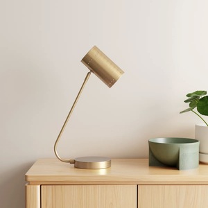 โคมไฟตั้งโต๊ะทองเหลืองโบราณทรงคลาสสิก ของตกแต่งหรูหรา - Product Image 6