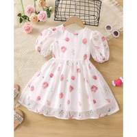 Vestido Infantil de Primera Calidad para Niñas, Nuevo Diseño Elegante, Conjunto de Ropa de Nailon/Algodón Antiarrugas y Transpirable para Verano, Personalizado