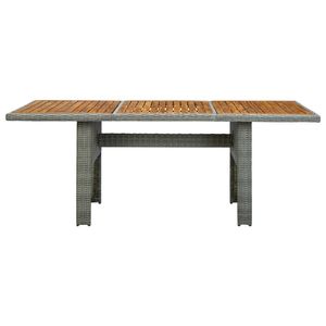 Light Grey and <b>Brown</b> Outdoor Garden <b>Table</b> - Product Image 2