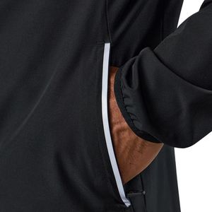 Mens Black <b>Reflective</b> Woven Hooded <b>Jacket</b> Lightweight Full Zip Windbreaker <b>Running</b> Training Outdoor Sportswear Coat - Product Image 4