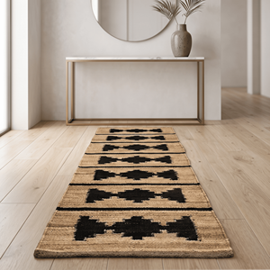 Alfombra de Yute Tejida a Mano de 80x300 cm, Color Sólido, Antideslizante, Apta para Mascotas, para Pasillo o Vestíbulo, Diseño Nórdico Contemporáneo - Product Image 6