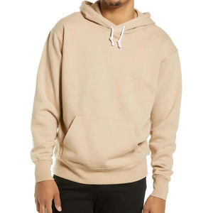 Luxury Plain Hoodies Men Blank Various Colored 100% Cotton Hoodie Streetwear Oversized Heavy Cotton Heavyweight Hoodies - Product Image 1