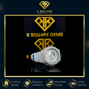 Venta Exclusiva Reloj de Lujo con Movimiento Automático de Alta Calidad, Resistente al Agua, con Diamantes Moissanite VVS y Correa de Acero Inoxidable - Product Image 2