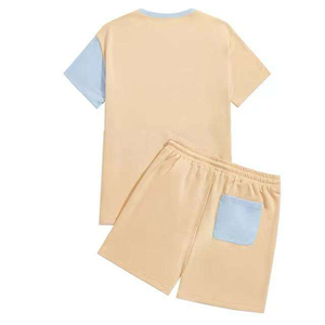 Men's Casual Summer Printed 2-Piece <b>Set</b> Elastic Waist Shorts T-Shirt 100% Cotton Breathable Quick Dry High Quality Men <b>Twin</b> <b>Sets</b> - Product Image 4