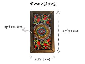 Plateau imprimé en bois et métal style industriel pour décoration loft, plateau de service en gros - Product Image 5
