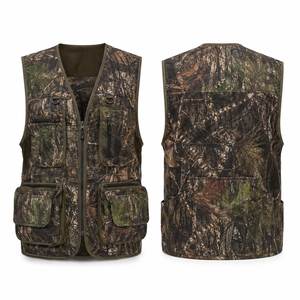 Gilet de chasse camouflage pour homme MEGAMAPLE, manches longues, polyester respirant, usage extérieur décontracté, été - Product Image 1