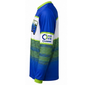 Camiseta de Motocross Personalizada de Manga Larga con Estampado Digital, Resistente al Viento, de Secado Rápido y Transpirable, 100% Poliéster - Product Image 3