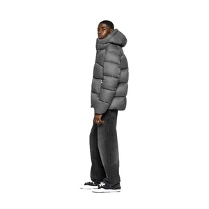 Blouson matelassé pour homme, manteau d'hiver épais et chaud, coupe confortable, fournisseur en gros, blouson matelassé à capuche - Product Image 2