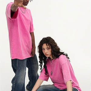 Camisetas Extra Grandes de Algodón Grueso para Hombre, Corte Holgado, Estilo Vintage Lavado, Unisex, Manga Corta, Camisa Casual Cómoda y Holgada - Product Image 3