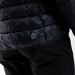 Chaqueta Bomber Unisex Clover con Revestimiento, Estilo Formal de Primavera, Resistente al Viento, Cierre Frontal con Cremallera, Color Sólido, Corte Regular, Negro - Product Image 4