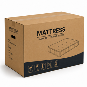 กล่องกระดาษพิมพ์เฟล็กโซขนาดใหญ่สำหรับบรรจุภัณฑ์ที่นอน - Product Image 1