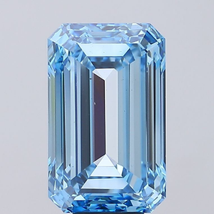 Diamant ovale élégant, bleu vif, certifié IGI, clarté VS1, taille excellente, CVD, diamant cultivé en laboratoire, pour la création de bijoux. - Product Image 2