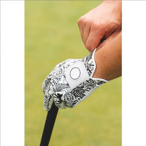 Men's Style Custom Logo Print Genuine Cabretta Sheepskin Golf Gloves for Left and Right Hand Outdoor <b>Applicable</b> - Product Image 6