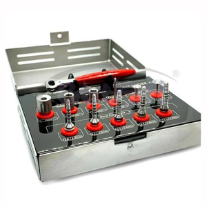 Kit de Implantes Quirúrgicos Dentales Manual de Acero Inoxidable con Brocas Autoperforantes para Hueso y Recolector de Múltiple Óseo por Blush Surgical - Product Image 6