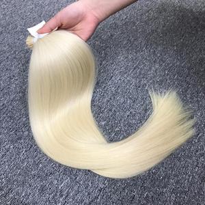Venta al por mayor de cabello rubio de punta plana de queratina de doble dibujado de cabello humano 100% extensiones de cabello sin procesar - Product Image 6