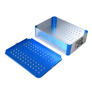 Surgery Silicone Disinfection <b>Box</b> Tools Aluminum Sterilization <b>Box</b> Large Size Dual <b>Locking</b> System Sterilized <b>box</b> CE - Product Image 1