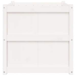 Jardinière en bois de pin massif blanc durable de 27,6 pouces, pots et jardinières pour fleurs - Product Image 6