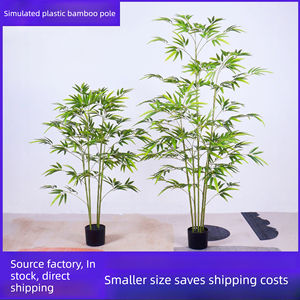 <span class=keywords><strong>Bambou</strong></span> <span class=keywords><strong>artificiel</strong></span> en plastique, plante verte bionique, faux arbre en pot, décoration intérieure, accessoires de photographie de mariage - Product Image 2