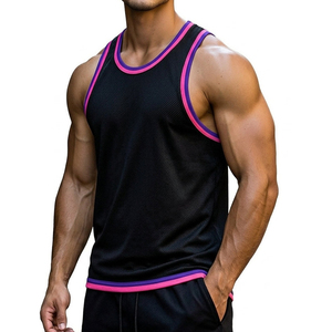 Débardeurs de musculation et de sport pour hommes, personnalisés, en gros, à séchage rapide, sans manches, pour l'entraînement et le fitness - Product Image 3