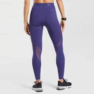 Leggings de punto de cintura alta para mujer, transpirables, antibacterianos, ecológicos, para yoga, gimnasio, estilo hip hop, precio bajo - Product Image 3