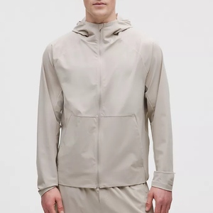 Chaqueta Cortavientos con Capucha y Cremallera Frontal de Lona para Hombre, Ligera, Transpirable, de Secado Rápido, para Invierno y Actividades al Aire Libre - Product Image 6