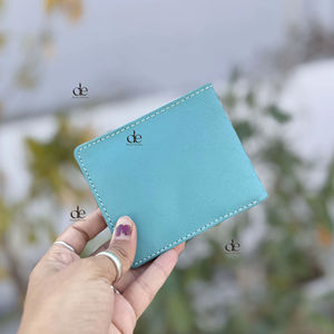 Cartera Delgada de Cuero Genuino de Primera Calidad con Bloqueo RFID, Gran Capacidad, para Hombre, para Guardar Efectivo, Tarjetas de Identificación y Otros Objetos de Valor - Product Image 1